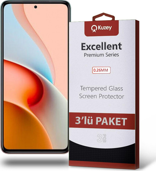 Xiaomi Redmi Note 9 Pro 5G Temperli Ekran Koruyucu Kırılmaz Cam Ekonomik 3'lü Paket