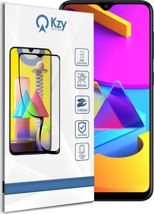 Samsung Galaxy M10S Tam Kaplayan Fibernano Ekran Koruyucu Esnek Cam