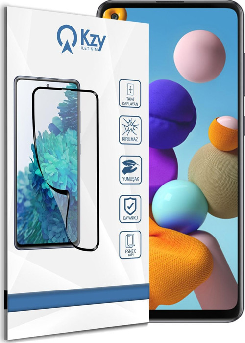 Samsung Galaxy A21S Tam Kaplayan Fibernano Ekran Koruyucu Esnek Cam