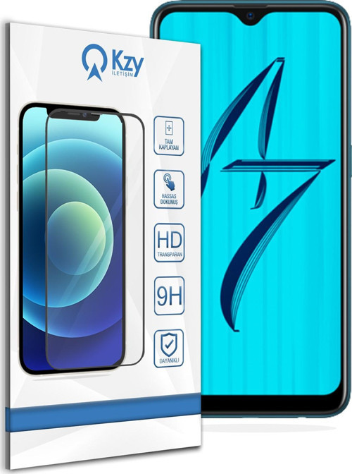 Oppo A7X Tam Kaplayan Temperli Ekran Koruyucu Cam