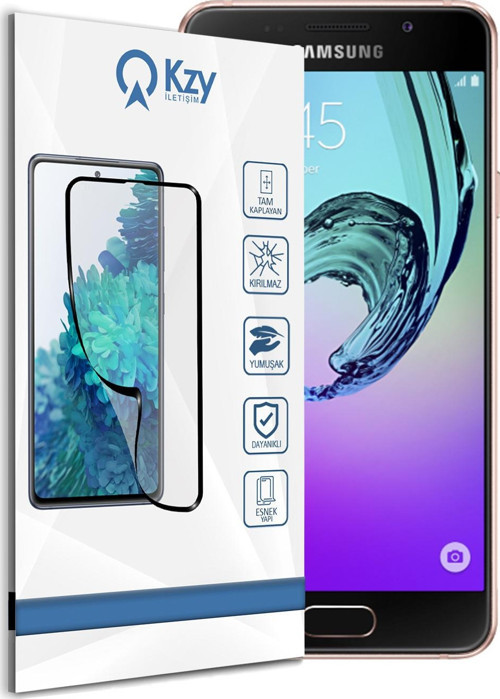 Samsung Galaxy A3 2016 Tam Kaplayan Fibernano Ekran Koruyucu Esnek Cam