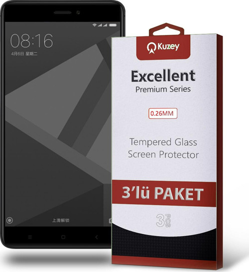 Xiaomi Redmi Note 4x Temperli Ekran Koruyucu Kırılmaz Cam Ekonomik 3'lü Paket