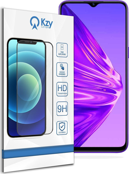 Realme 5 Tam Kaplayan Temperli Ekran Koruyucu Cam