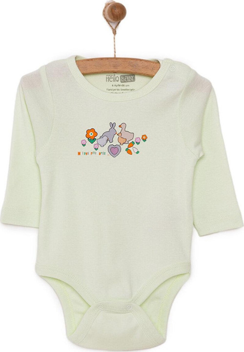 HelloBaby Kız Uzun Kol Body Kız Bebek