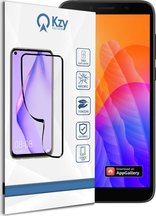 Huawei Y5P Tam Kaplayan Fibernano Ekran Koruyucu Esnek Cam