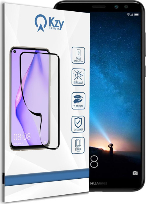 Huawei Mate 10 Lite Tam Kaplayan Fibernano Ekran Koruyucu Esnek Cam