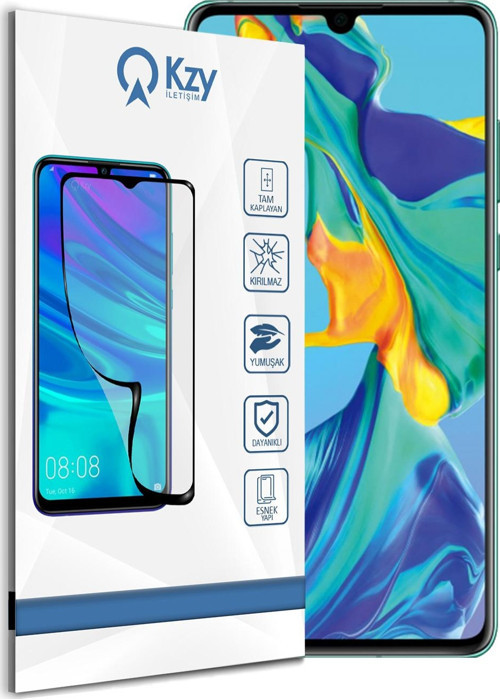 Huawei P30 Tam Kaplayan Fibernano Ekran Koruyucu Esnek Cam