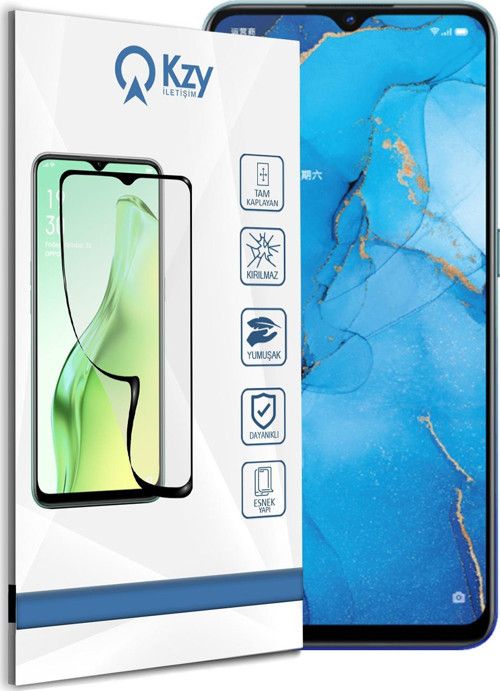Oppo Reno 3 Tam Kaplayan Fibernano Ekran Koruyucu Esnek Cam