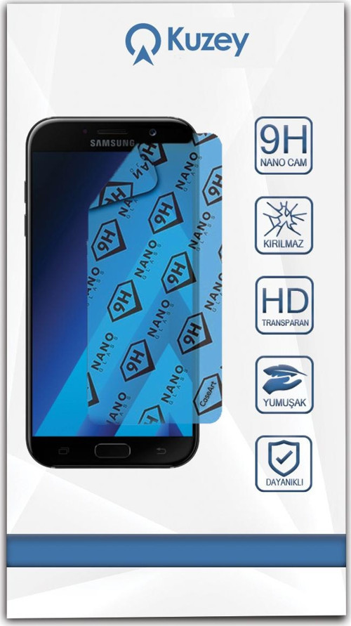 Samsung Galaxy A7 2017 Nano Ekran Koruyucu Kırılmaz Esnek Cam