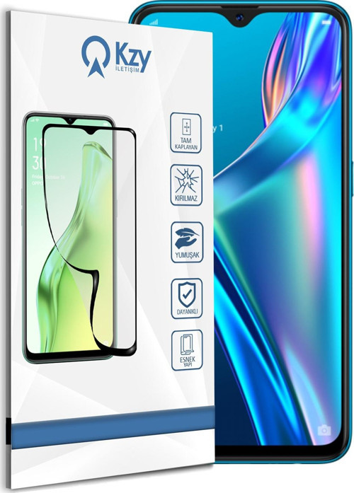 Oppo A12 Tam Kaplayan Fibernano Ekran Koruyucu Esnek Cam
