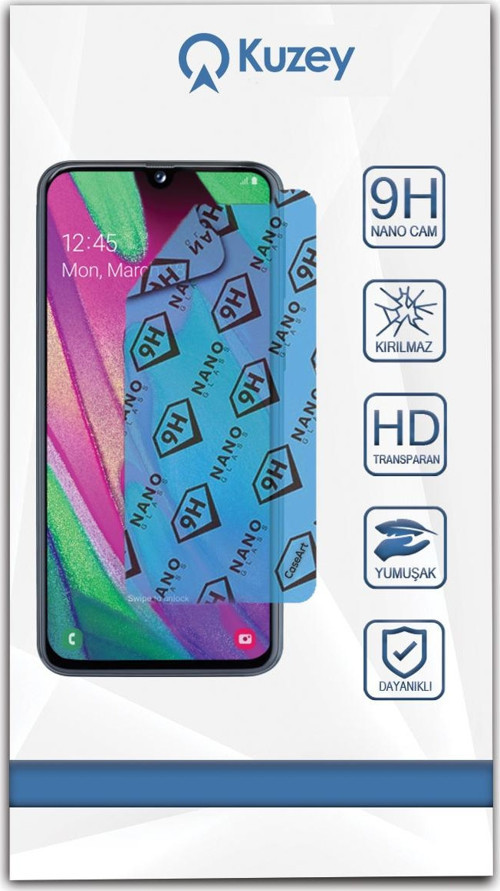 Samsung Galaxy A40 Nano Ekran Koruyucu Kırılmaz Esnek Cam