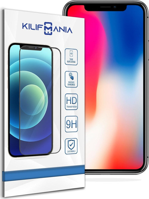 Iphone X Tam Kaplayan Temperli Ekran Koruyucu Cam