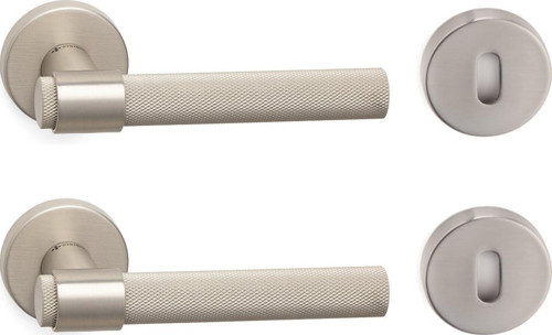 AXEL-T ROZETLİ NMB/NB NİKEL SATEN ODA KAPI KOLU - HA187TRO12 NBM-NBM/NB