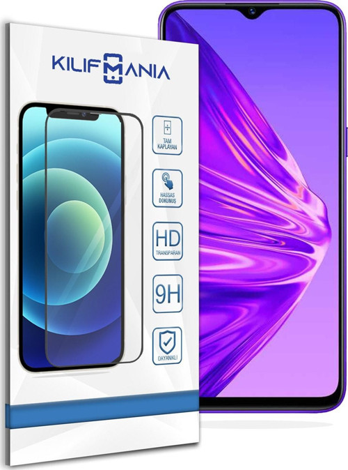 Realme 5 Tam Kaplayan Temperli Ekran Koruyucu Cam