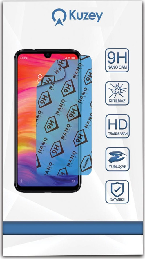 Xiaomi Redmi Note 7 Nano Ekran Koruyucu Kırılmaz Esnek Cam