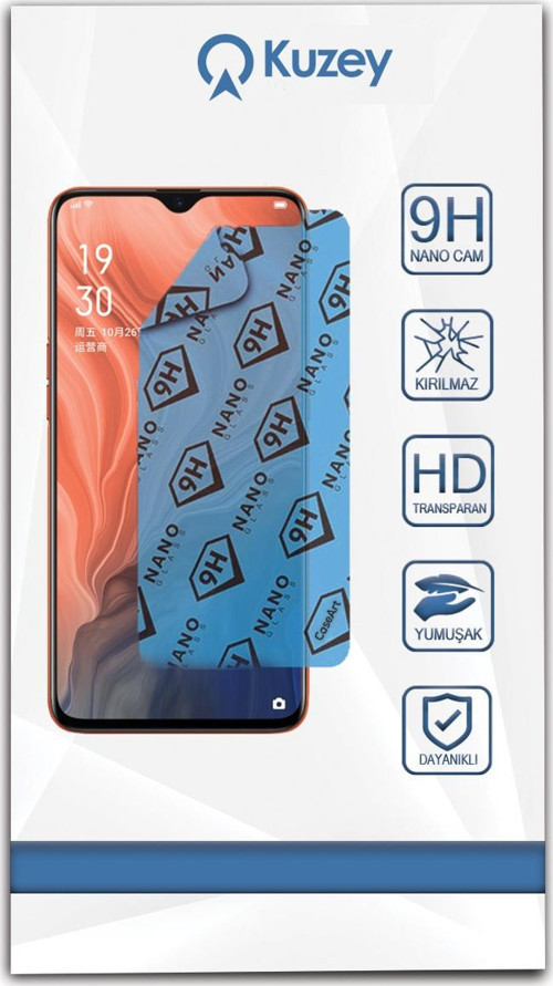 Oppo Reno Z Nano Ekran Koruyucu Kırılmaz Esnek Cam