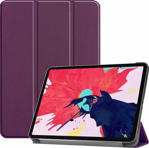 Samsung Galaxy Tab S7 Plus Kılıf 12.4 inç Yatay Stand Özellikli Arkası Sert P.c PU Deri Kapak Smar Kılıf
