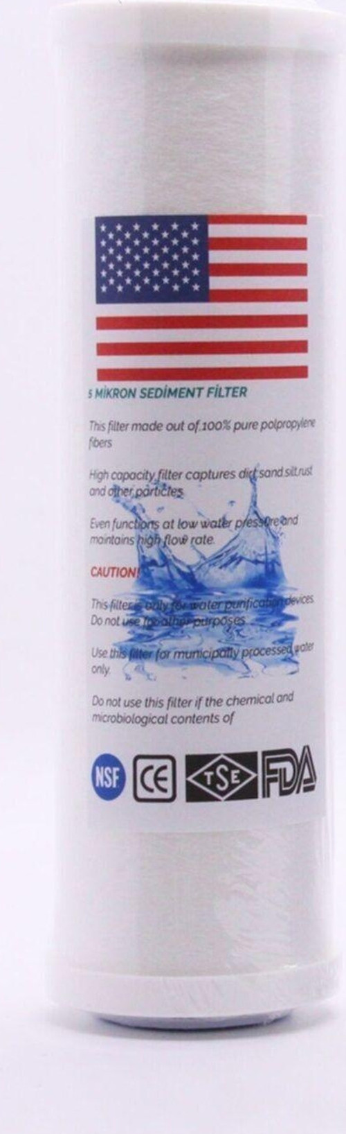 Aura Cebilon Compact Uyumlu 5 Micron Sediment Filtre