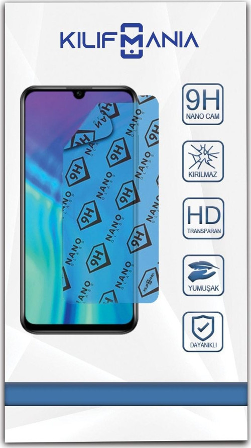 Huawei Honor 20 Lite Nano Ekran Koruyucu Kırılmaz Esnek Cam