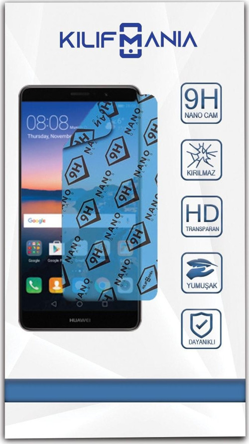 Huawei Mate 9 Nano Ekran Koruyucu Kırılmaz Esnek Cam