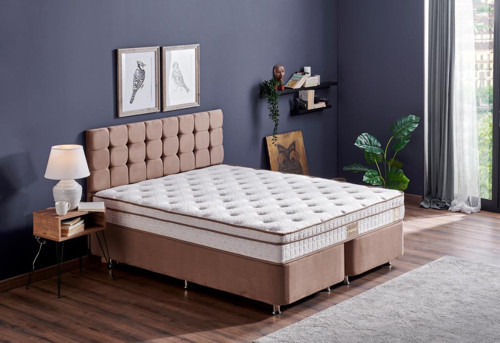 Çift Kişilik Full Ortopedik Yatak 150x200 Aloe Vera Kumaşlı Helen