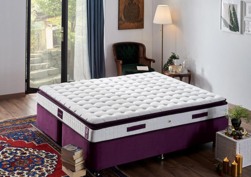 Purple 140x190 Çift Kişilik Pedli Yatak Full Ortopedik Yaylı Yatak
