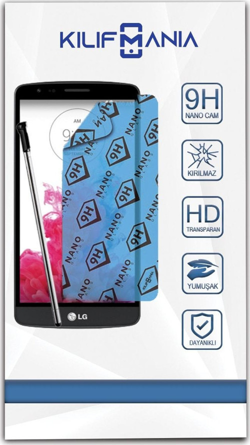 Lg Stylus 3 Nano Ekran Koruyucu Kırılmaz Esnek Cam