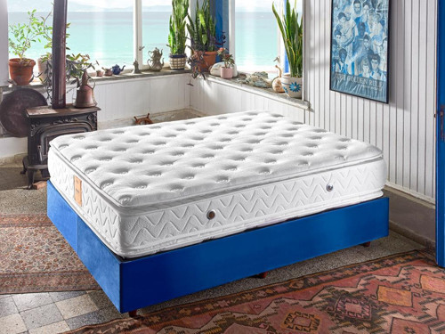Dream Yatak 120x200 Tek Kişilik Çift Pedli Ekstra Lüks Yatak 34 cm Pamuklu Örme Kumaş