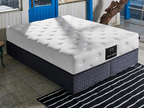 Visco Fusion Yatak 150x200 Çift Kişilik Paket Yaylı Visco Süngerli Yatak Extra Lüks Yumuşak Özel Tasarım