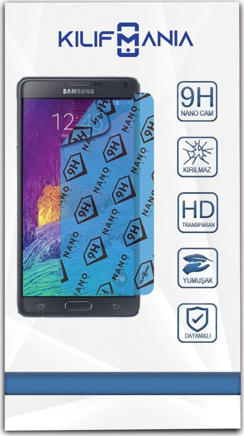 Samsung Galaxy Note 4 Nano Ekran Koruyucu Kırılmaz Esnek Cam