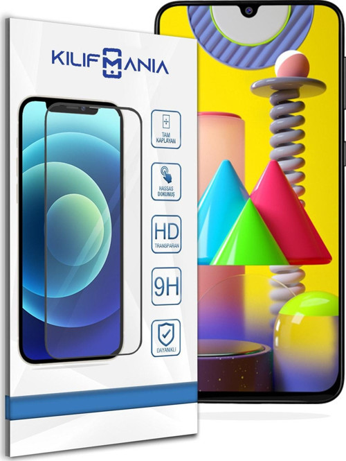Samsung Galaxy M31 Tam Kaplayan Temperli Ekran Koruyucu Cam