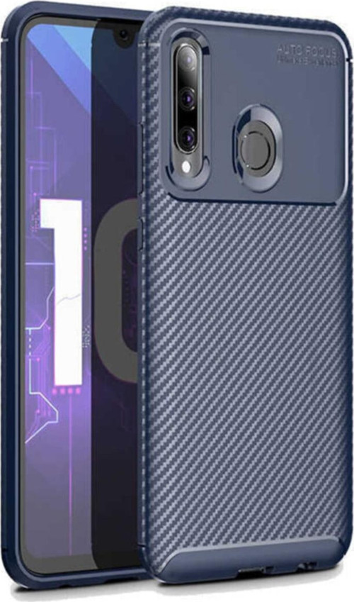 Huawei Honor 20 Lite Karbon Tasarımlı Kapak - Lacivert