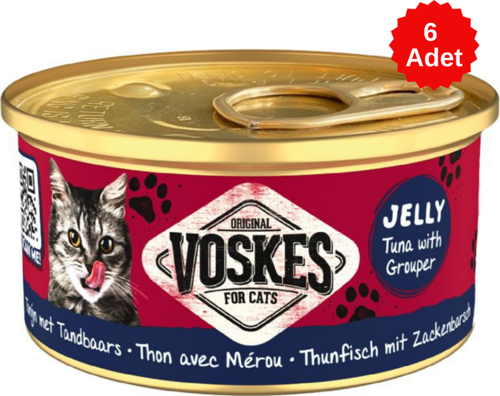 Ton Balıklı ve Orfoz Balıklı Kedi Konservesi 85 Gr 6 Adet