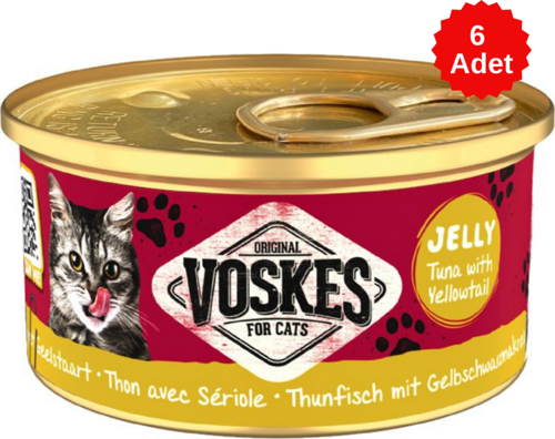 Ton Balıklı ve Sarıkuyruklu Kedi Konservesi 85 Gr 6 Adet
