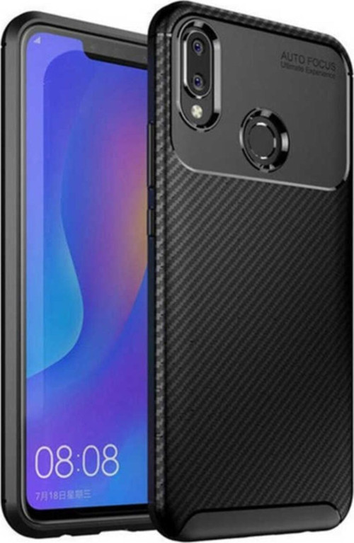 Huawei Honor Play Karbon Tasarımlı Kapak - Siyah