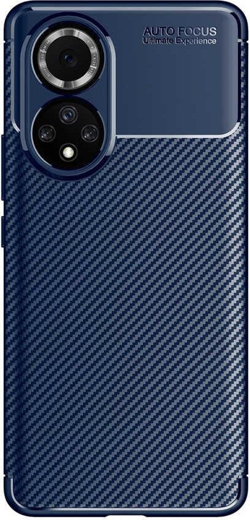 Huawei Nova 9 Kılıf Karbon Tasarım Silikon Arka Kapak - Lacivert