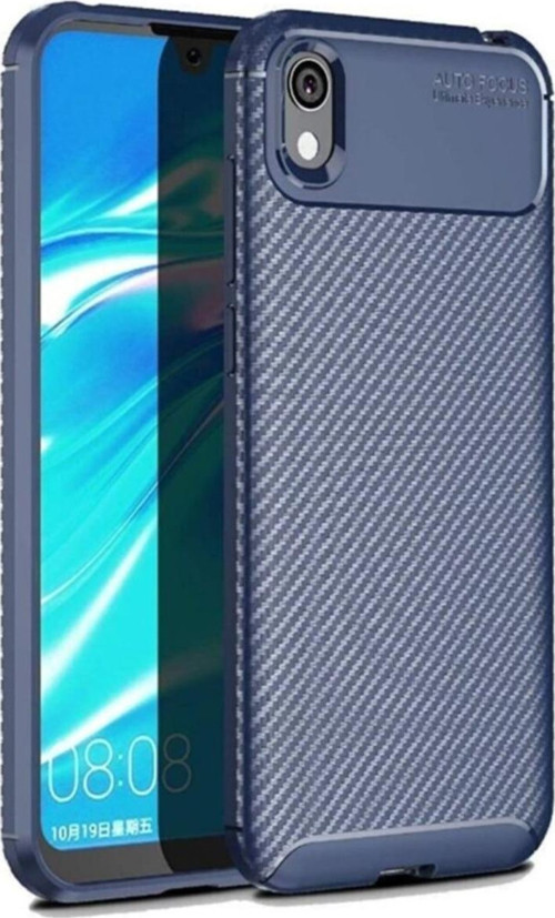 Huawei Y5 2019 Karbon Tasarımlı Kapak - Lacivert