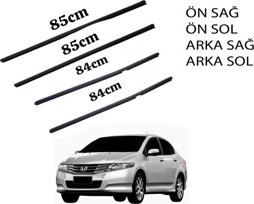 Ns Honda City Çıta Cam Sıyırıcı Fitil Seti Takım 2009-2012