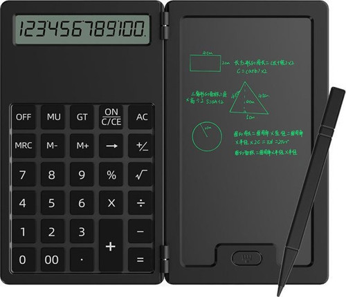 G050 Mini Cep Boy Dijital Çizim Tabletli Stylus Hesap Makinesi Katlanabilir 5 inç