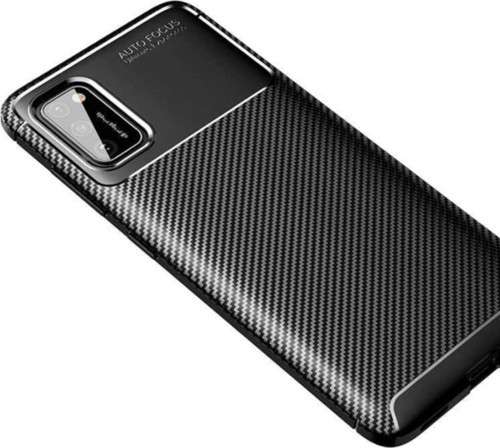 Samsung Galaxy A02S Karbon Tasarımlı Kapak - Siyah