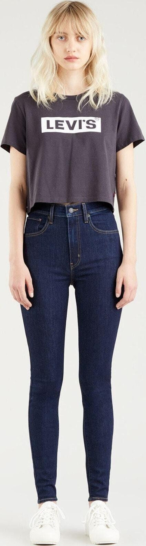 Kadın Mile High Super Skinny Lacivert Yüksek Bel Jean