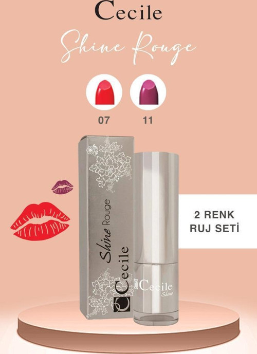 Shine Rouge Ruj Serisi Parlak ve Nemli Dolgun Dudaklar 07-11