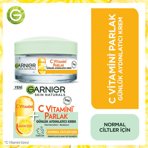 C Vitamini Parlak Günlük Aydınlatıcı Nemlendirici Krem 50 ml