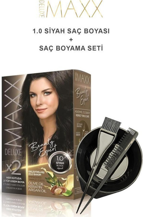 Saç Boyası 1.0 Siyah-Profesyonel Cillten Boya Silici Set