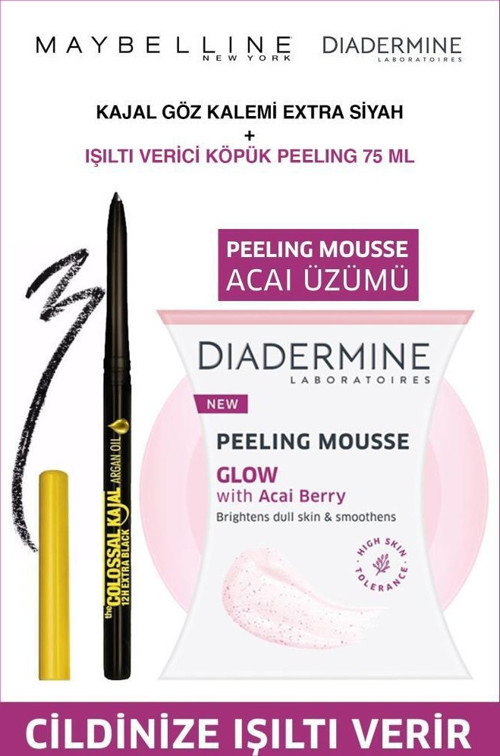 Maybelline Argan Yağı İçeren Göz Kalemi Diadermine Işıltı Verici Acai Köpük Peeling
