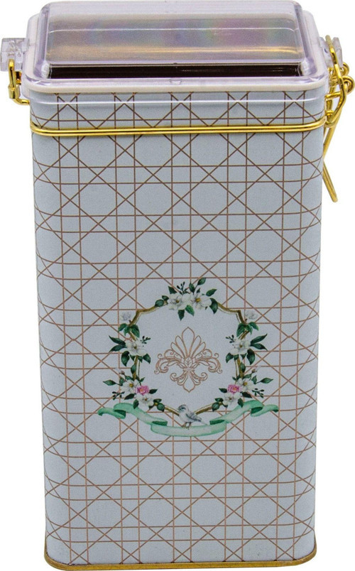 Er053-U7 Rosy Desenli Dikdörtgen Metal Saklama Kabı 8X10 Cm