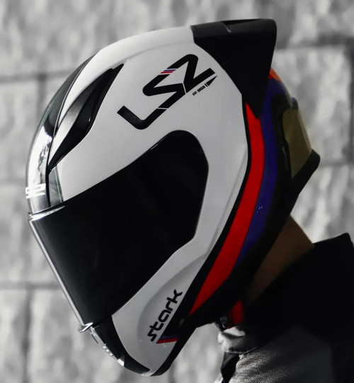 Rapid Stark Race Full Face Motosiklet Kaskı Yarış Spoiler + Şeffaf ve Siyah Vizör