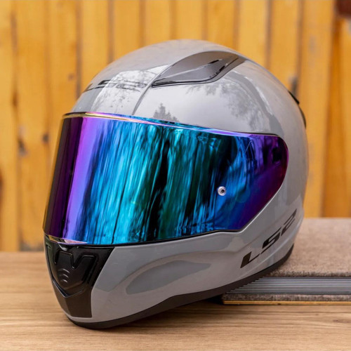 Rapid Full Face Motosiklet Kaskı - Şeffaf + Koyu Mavi Vizörlü