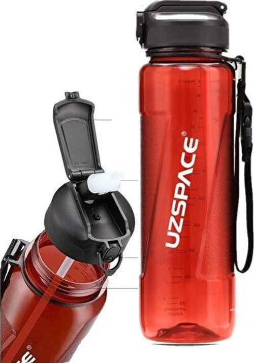Vagonlife 6056 850ml Kırmızı Pipetli Matara