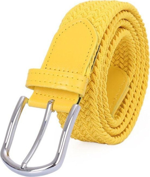 Elastik Örgü Kemer Kadın Erkek 35 Mm Keten Kanvas Jeans Kot Pantolon Kemeri Uniseks Kemer